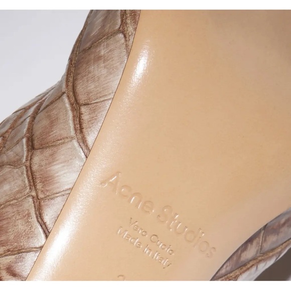 ACNE STUDIOS Besquared tall croc leather boots - brand new! 41 / 11 - Picture 4 of 6